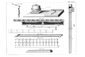 Schwarzes und weißes Patent-Zeichnung eines komplexen Leuchtkörpers mit beschrifteten Teilen, Text und numerischen Anmerkungen.