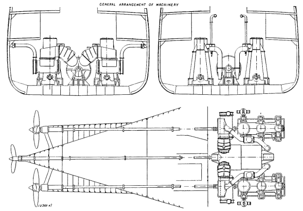 Ausf"uhrliches technisches Zeichnung eines kleinen Flugzeugtriebwerks mit sichtbarem Propeller, das Komponenten wie Kolben und Ventile hervorhebt.